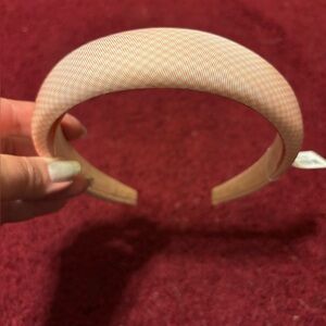 ANTHROPOLOGIE NWT PINK WHITE HEADBAND HAIR ACCESSORY